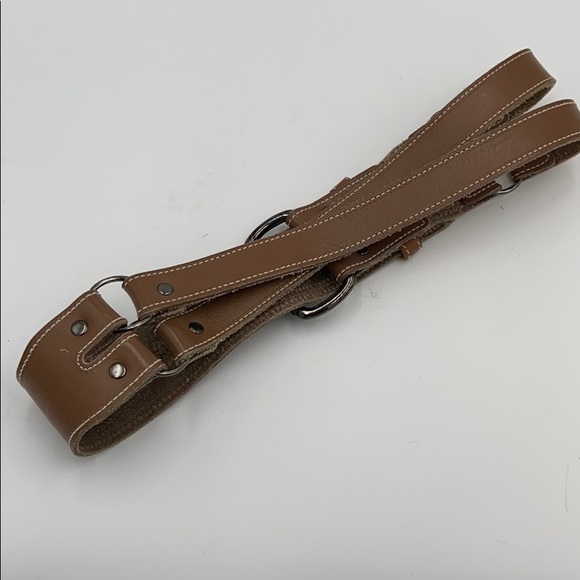 Euc Norma Kamali leather cross wide belt Small - Picture 3 of 5